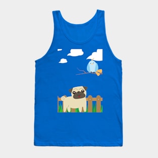 Cute pug Garden Tank Top